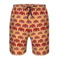 thumbnail image 3 of Balery Red Cars Traje de Baño Estilo Hawaiano para Hombre, Shorts de Secado Rápido con Bolsillos-Medium, 3 of 6