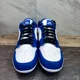 thumbnail image 2 of Jo r-dan 1 Retro MCS Low Blue Black White Baseball Cleats CJ8524-411 Men's 10.5, 2 of 6