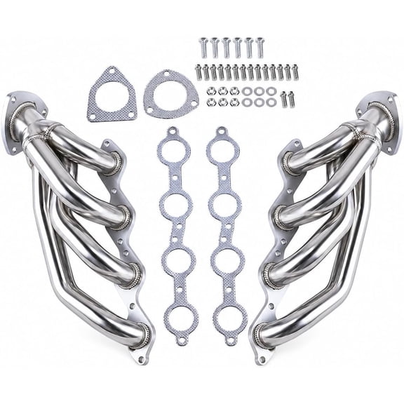 Exhaust Header Fits Chevy GMC Avalanche Silverado 2000-2006 4.8L 5.3L V8