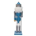 thumbnail image 3 of Kurt Adler Wooden 15-Inch Blue and Platinum Nutcracker, 3 of 8