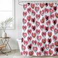thumbnail image 6 of Cute Cats Shower Curtain Set - 48" x 72" Washable Bathtub Curtain with 12 Hooks, Pink Love Hearts Lovely Pets Waterproof Fabric Stall Shower Curtains for Bathroom/Bathtub Décor, 6 of 6