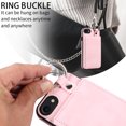 thumbnail image 6 of Mantto Design for iPhone 7/8/SE 2020/SE 2022 PU Leather Wallet Phone Case with Kickstand Card Holder Slots Metal Ring Double Magnetic Clasp Back Flip Folio Protective Cover for Women Men,Rosegold, 6 of 10