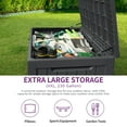 thumbnail image 4 of Dextrus Extra-Large 230 Gallon Outdoor Storage Deck Box for Patio Garden, Resistant to Weather, Lockable ,Black, 4 of 5