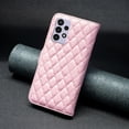 thumbnail image 3 of Allytech for Samsung Galaxy A72 6.7 Inch Wallet Style Magnetic Snap Flip Cover, Diamond Pattern PU Leather with Kickstand Card Slot Shockproof Drop Case for Samsung Galaxy A72, Pink, 3 of 6