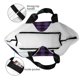 thumbnail image 4 of Balery Purple Black Plaid Bolsa Tote Estilo Estético con Cremalleras, Bolsa de Hombro, Bolsa de Compras Grande y Plegable, 4 of 8