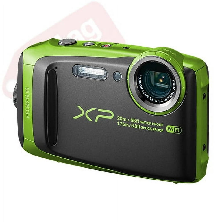 Fujifilm FinePix XP120 16.4MP Digital Camera Sky Blue Full-HD + 16GB Kit
