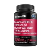 PrimeMD Fadogia Agrestis Tongkat Ali Supplement, Testosterone Booster for Men, 120 Count
