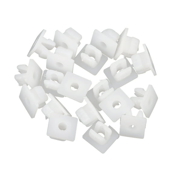 20pcs Plastic Rivet White Bumper Fastener Clips Retainer for Toyota 90189-06193