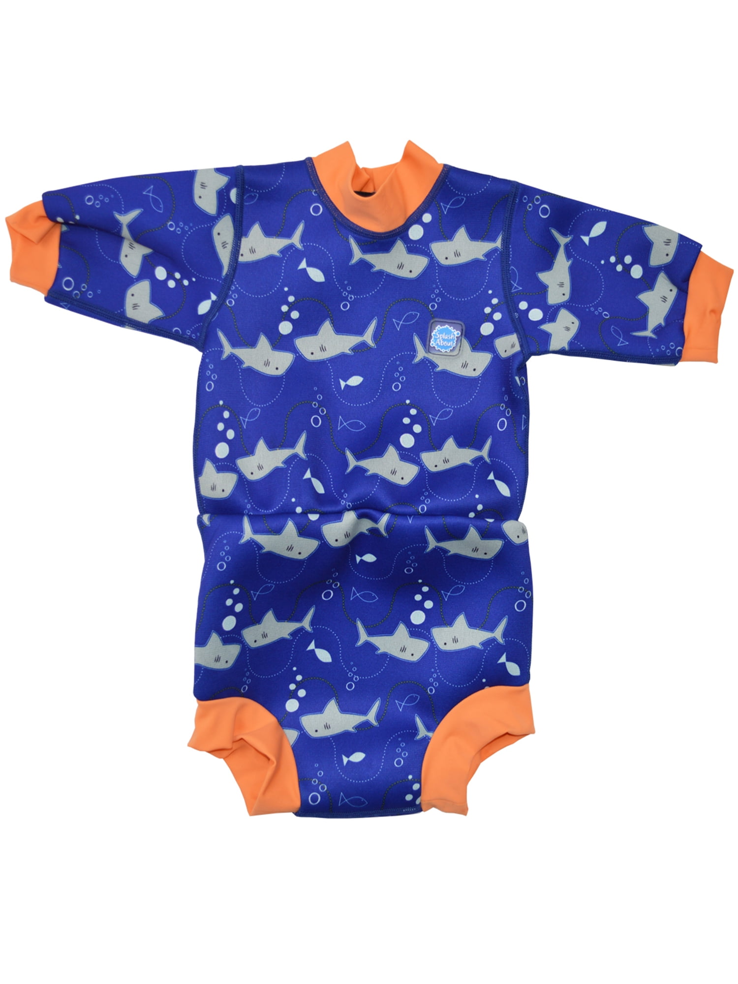 Happy Nappy Diaper Wetsuit Shark Orange X Large 1224 Months