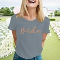 thumbnail image 2 of FRSASU Bride T-Shirt Bride Team Shirt Bachelorette Party Shirt Bridal Party Tops Bridesmaid Proposal Tees Gray, 2 of 4