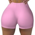 thumbnail image 2 of Fotbe Pink Shorts Sin Costuras – Shorts Deportivos de Cintura Alta para Mujer, Elásticos para Gimnasio, Yoga, Running o Ciclismo-Medium, 2 of 8