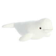 Aurora - Large White Destination Nation - 15.5" Beluga - Adventurous Stuffed Animal