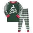 thumbnail image 1 of Ketyyh-chn99 Pyjama de Noël pour Garçons Ensemble Garçons et Filles Pantalon Long Coupe Régulière Manches Longues Col Rond Imprimé 3D Taille pour 3-4 Ans, Vert Foncé, 1 of 5