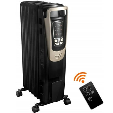 Pelonis 1500-Watt Electric Portable Space Heater, New, 5 Heat Settings, 164 Sq Ft, Black