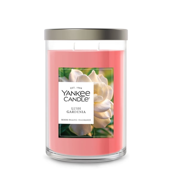 Yankee Candle Lush Gardenia Large Tumbler Scented Candles, 20 oz
