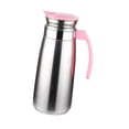 thumbnail image 2 of Hervidor de agua para el hogar, botella para té, café, jarra de agua fría de acero inoxidable, hervidor de agua fría para picnic, jugo, vacaciones, Rosa, 2 of 10