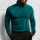 thumbnail image 5 of pstuiky camisa de manga larga para hombre, Camisa de gamuza de cuello alto ajustada de color sólido para hombre, top de manga larga con cuello alto camisetas de hombre m, 5 of 5