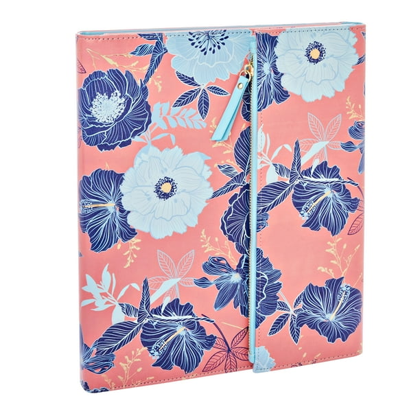 Pen Gear Coral Floral Pattern Binderfolio 3 Ring 3 4 278670367 Walmart Com Walmart Com