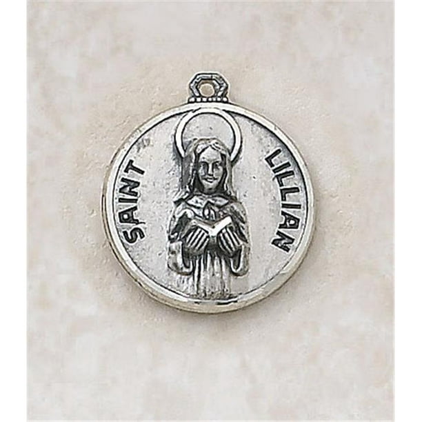 SS72934 Sterling Patron Saint Lillian Medal