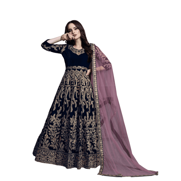 Gown Salwar Kameez Pakistani Indian Wedding Party Wear Dress Bollywood Suit New