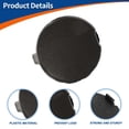 thumbnail image 4 of Ganchos de remolque de parachoques delantero izquierdo únicos de Unique Bargains, tapa de titanio color marrón perla para Mazda CX-3 2016-2021 No.D10J50A12A, 4 of 6