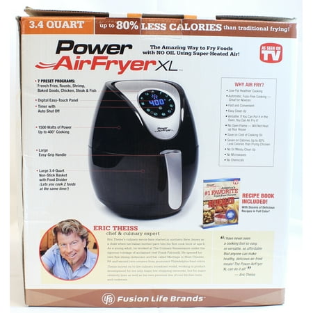 Tristar 3.4 Quart XL Power Air Fryer - Walmart.com - Walmart.com