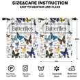 thumbnail image 2 of Blackout Kids Curtains,White Butterfly Name Pattern Childrens Insulated Curtains Set Of 2,Bedroom Essentials,Toddler Room Decor 52"x63", 2 of 5