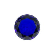 Tripact Original Color 100mm (4 inch) True Ruby Dark Blue Diamond Shaped Jewel Crystal Paperweight A Grade 07