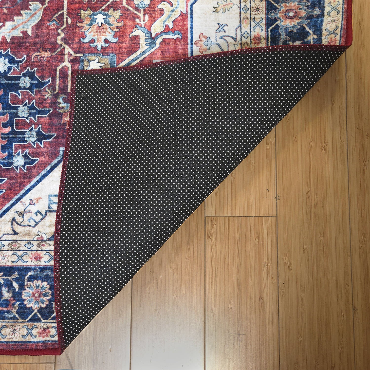 Crystal Print Soha Traditional Moroccan Red Area Rug, 9x13