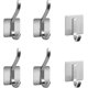 thumbnail image 1 of Gancho de pared adhesivo de acero inoxidable, 6 piezas Ganchos adhesivos Gancho para puerta de pared Ganchos adhesivos, para baño Cocina Ducha, 1 of 5