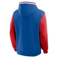 thumbnail image 5 of Men's Fanatics  Royal/Red Philadelphia 76ers Half Court Shot Clock Fastbreak Hoodie, 5 of 5