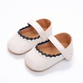 thumbnail image 3 of Yoyauz Baby Girl Mary Jane Shoes Anti Slip Rubber Sole Ballet Slippers Princess Dress Wedding Shoes Newborn Kids Shoes Toddler Shoes（0-12 Month）, 3 of 5