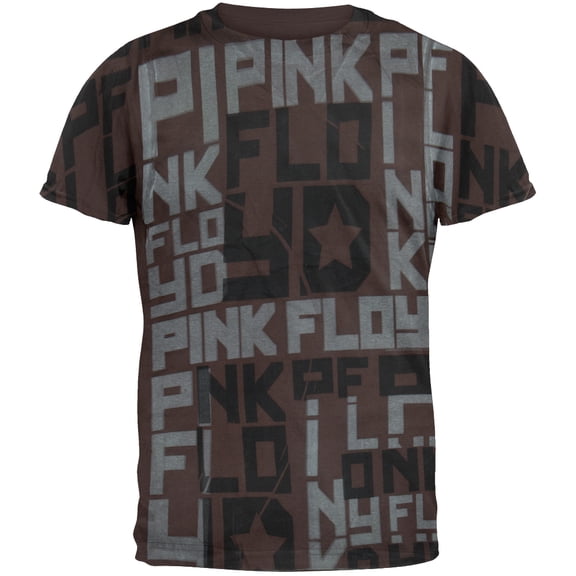 Pink Floyd Men's Block All Over Short Sleeve T Shirt