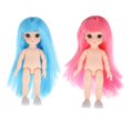 thumbnail image 1 of Muñeca BJD 1/12 Flexible de 16cm, Cuerpo Desnudo, Ojos 3D, Piel Blanca, Suministros de Juguetes para Hugo BJD Doll Body Girl, 1 of 10