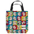 thumbnail image 2 of Popeye The Sailor Man Retro TV Show Cartoon Many Colorful Moods Tote Bag, 2 of 2