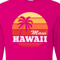 thumbnail image 4 of Inktastic Maui Hawaii Retro Sunset Long Sleeve T-Shirt, 4 of 5