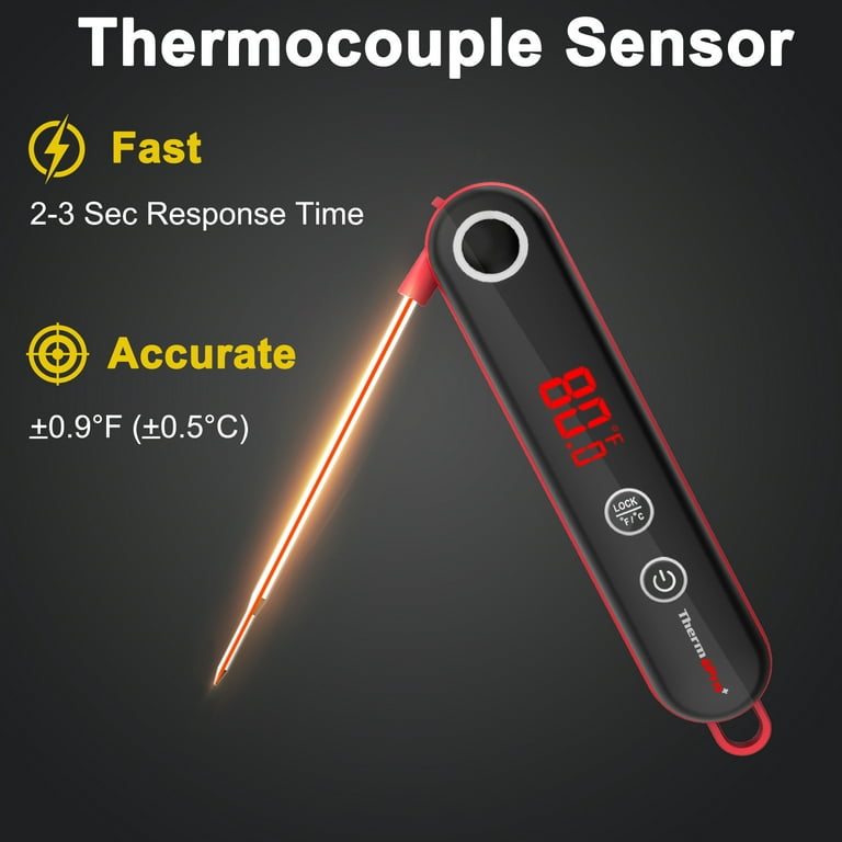 ThermoPro TP18 Ultra Fast Thermocouple Digital Instant Read Meat Thermometer  for Grilling BBQ Smoker Kitchen Food Cooking Thermometer for Oil Deep Fry Candy  Thermometer - Yahoo Shopping