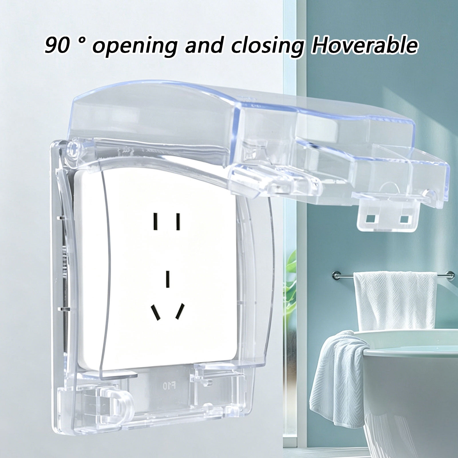 86 Type Wall Switches Cover Splashproof Box Outdoor Socket Waterproof Box Dustproof Plastic Electrical Outlet Cover