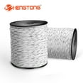 thumbnail image 2 of Electric Fence Poly Rope 656 ft, 1/4 inch, with 6 Stainless Steel Conductors for Horses & Large Animals, White, 2 of 7