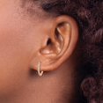thumbnail image 3 of Primal Gold 14 Karat Rose Gold Lab Grown Diamond Hinged Hoop Earrings, 3 of 3