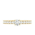 thumbnail image 4 of Rosec Jewels Lab Created Diamond Engagement Ring | EF-VS Grade Minimalist Diamond Ring - Ready to Gift, 10K Yellow Gold, US 10.50, 4 of 8
