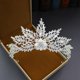 thumbnail image 5 of Zhuge Tiara de boda para novia, diadema de princesa, corona de novia, joyería para el cabello con diamantes de imitación de cristal, decoración para novia, cumpleaños, graduación, boda (plateada), 5 of 5