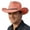 Khaki, variant on Classic Western Cowboy Hat for and Adult Leisure Outdoors and Country Style Sun La Hat Women One Size