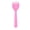 Rose, variante sur HLONK 100 Pcs Cuillères et Fourchettes en Plastique Durables PS Design Multi-Usage Cuillères en Plastique Rose