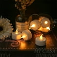 thumbnail image 2 of 24pcs LED Flameless Candles Realistic and Bright Flickering Battery Operated LED Votive Tea Light Candles with Remote Controlled for Christmas Wedding Festival Celebration  Warm White, 2 of 7