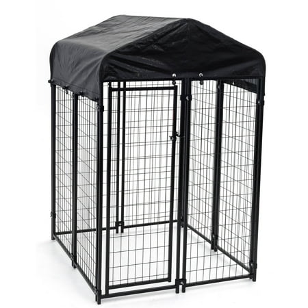 UPC: 0612634605447 | Lucky Dog Uptown Welded Wire Dog Kennel w/ Cover  6 H x 4 W x 4 L
