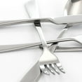 thumbnail image 4 of MegaChef Gibbous 20 Piece Flatware Utensil Set, Stainless Steel Silverware Metal Service for 4 in Silver, 4 of 6