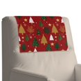 thumbnail image 7 of TSOVTHRID Christmas Tree Star Snowflake Print Sofa Headrest Covers Waterproof Recliner Headrest Protector Washable Couch Head Rest Covers for Living Room Christmas Decoration 17x27 in, 1 Piece, 7 of 7