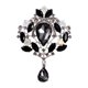 thumbnail image 5 of Broches de diamantes de imitación, broche de cristal, accesorios de disfraz, joyería, broche para mujer, Pin decorativo para cárdigan, camisa, ropa Negro, 5 of 8