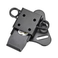 thumbnail image 4 of 2.56" Iron Spring Loaded Butterfly Twist Latch Keeper Toggle Clamp with Keyhole (Black), 4 of 4